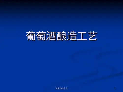 葡萄酒酿造工艺培训课件.pptx