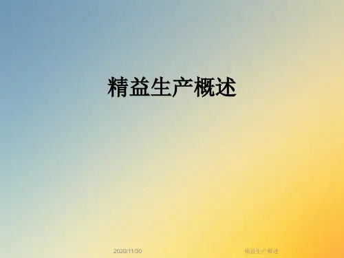 精益生产概述