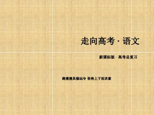 高考语文一轮总复习专题-古代诗歌鉴赏鉴赏诗歌的语言课件