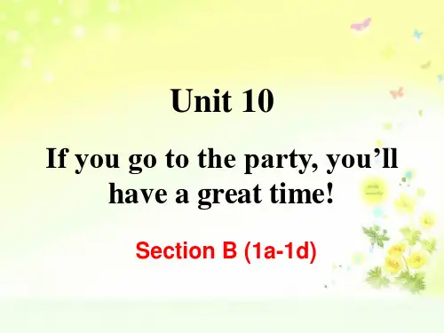 人教版八上英语十单元Section B (1a-1d)PPT课件