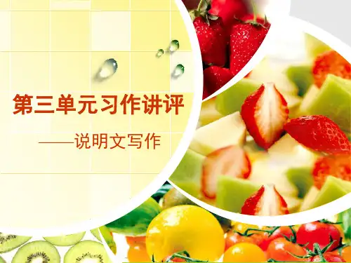 五年级上册说明文写作PPT