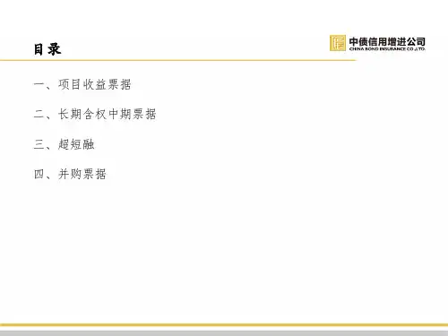 银行间市场主要创新产品介绍
