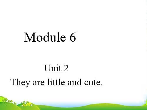 外研版一年级英语下册Module6unit2They'relittleandcute课件3