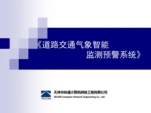 道路交通气象智能监测预警系统word版本