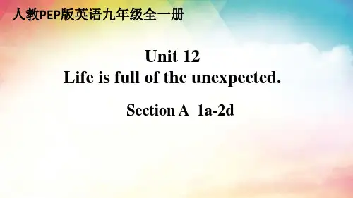 Unit12SectionA课件人教版九年级英语全册(1)