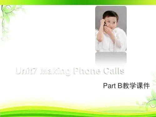 闽教版五年级英语上册Unit7_PartB课件ppt