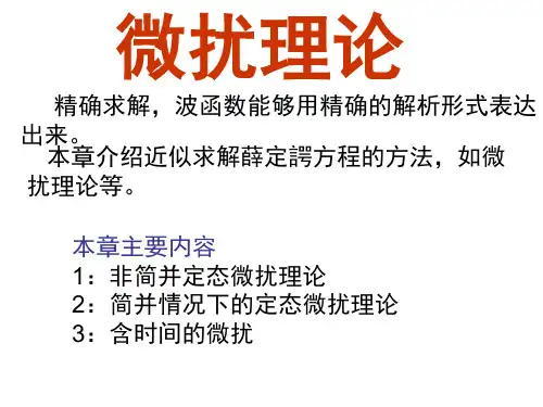 微扰理论