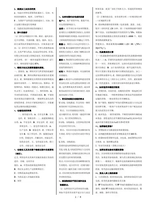 仓储情景问答