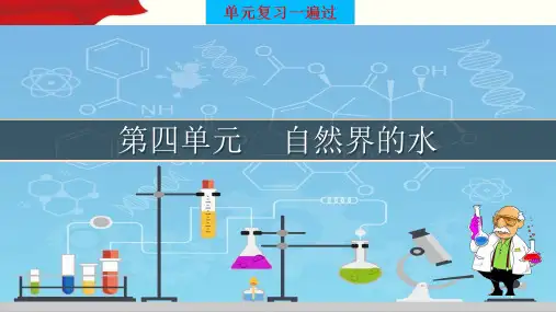 化学人教版九年级上册第四单元自然界的水复习 PPT课件