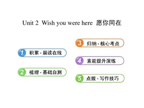2013版高中英语全程复习方略 课件：必修2 Unit 2 Wish you were here(译林牛津版)