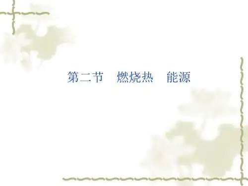 人教版化学选修四《燃烧热、能源》ppt课件