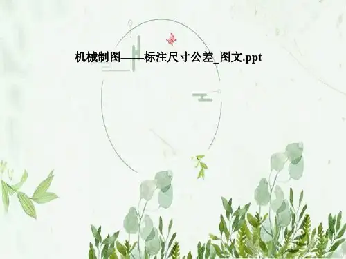 机械制图——标注尺寸公差_图文