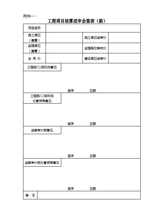 送审资料清单(新)