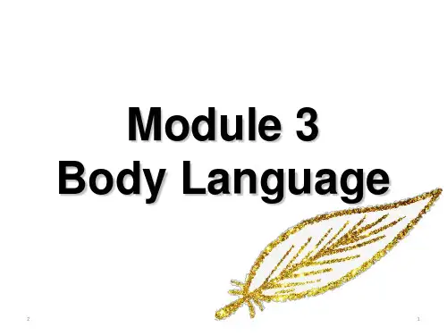 高中英语 外研社必修四module 3 body language reading and language points 课件(共23页PPT)