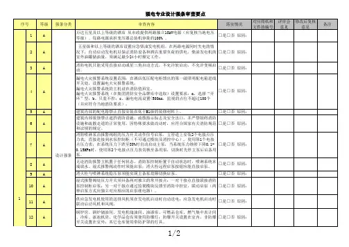 酒店公司：各阶段审核要点(强电)-设计院