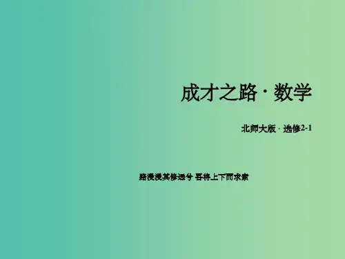 高中数学 第三章 圆锥曲线与方程章末归纳总结课件 北师大版选修2-1