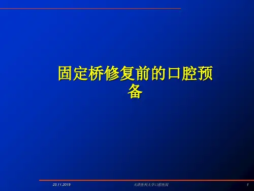 固定义齿的设计 共47页PPT资料