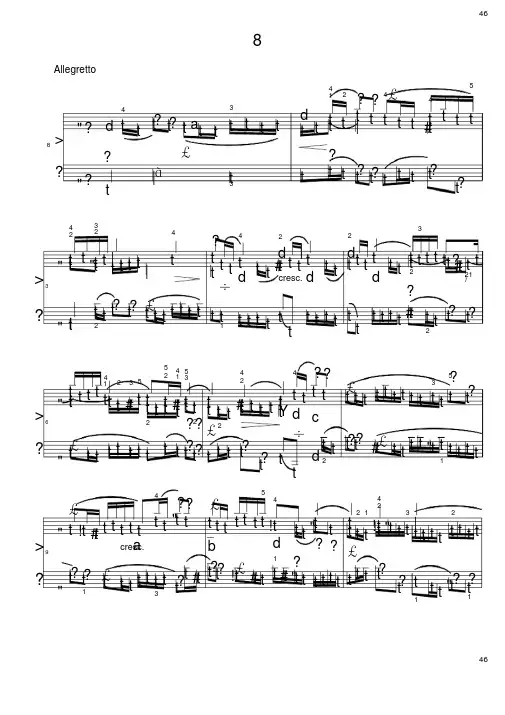 三部创意曲j.s.巴赫（1685—1750）8原版正谱五线谱钢琴谱