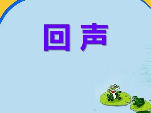 《回声》PPT课件3 (共34张PPT)