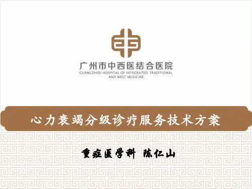 心力衰竭分级诊疗服务技术方案