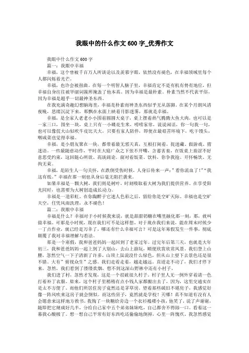 我眼中的什么作文600字_优秀作文.doc