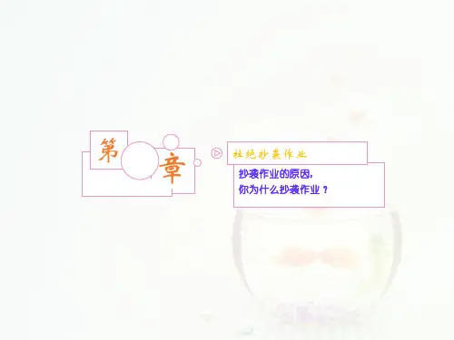 抄袭作业的危害ppt课件