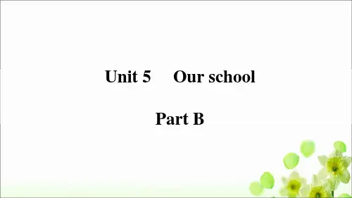 陕旅版英语四年级上第五单元 Part B