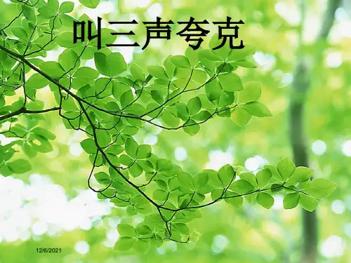 语文 14 叫三声夸克课件-语文课件