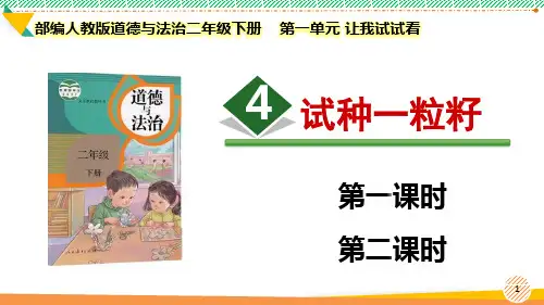 最新2024部编版道德与法治二年级下册第一单元 让我试试看《试种一粒籽》优质课件