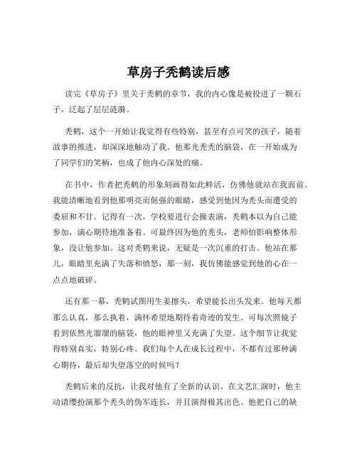 草房子秃鹤读后感