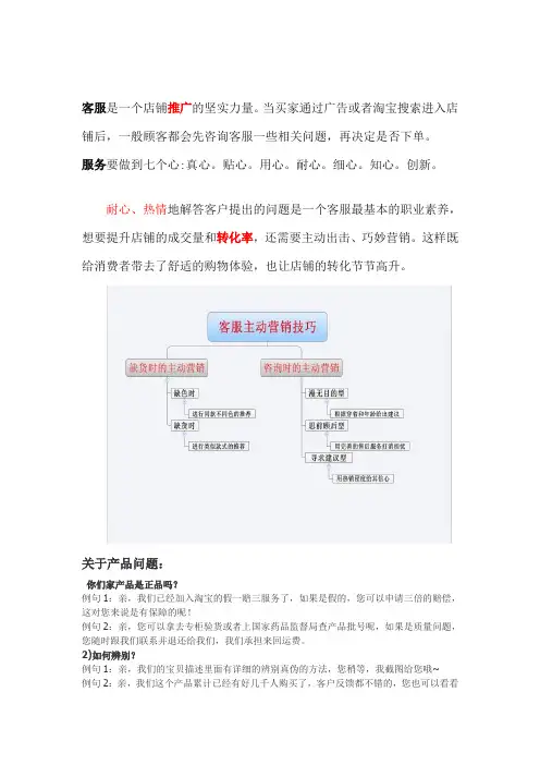 客服话术与总结