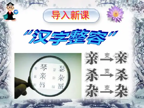 第三课 神奇的汉字