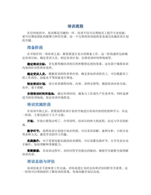 培训流程资料