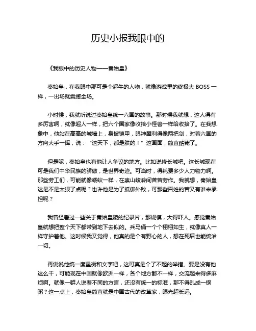 历史小报我眼中的
