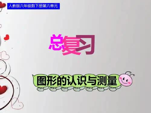 人教版六年级数学下册总复习立体图形