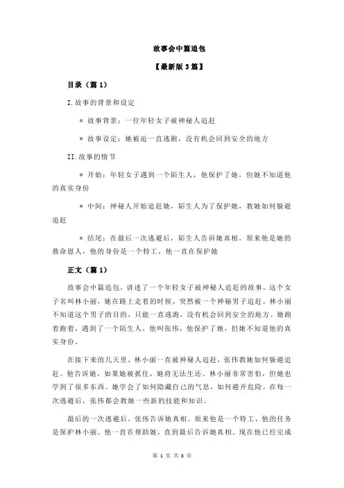 故事会中篇追包
