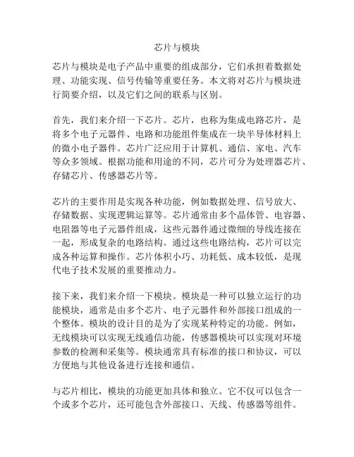 芯片与模块