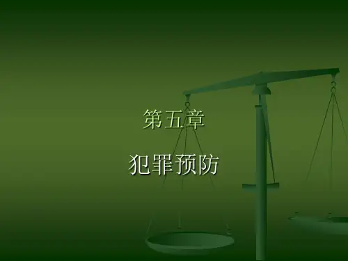 犯罪学第五章.ppt犯罪预防