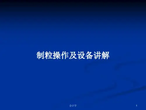 制粒操作及设备讲解PPT学习教案