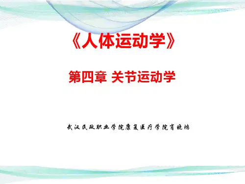 第四章 第二节 肘关节运动学