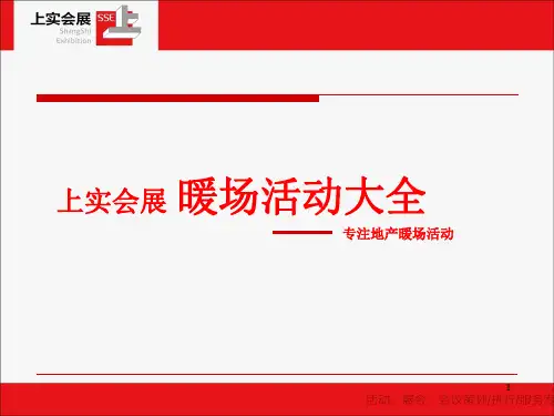 地产周末暖场活动方案大全PPT演示课件