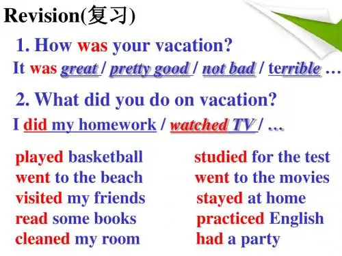 Unit1 Where did you go on vacation  课件 (人教版八年级上) (8)