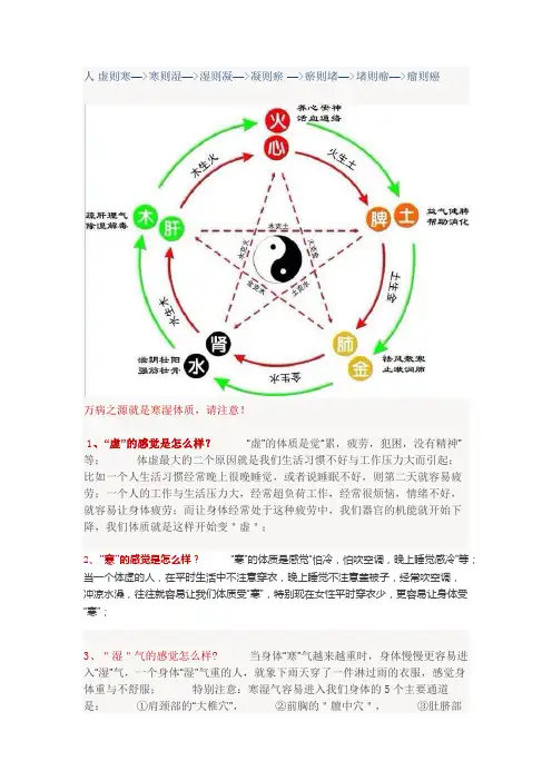 万病之源就是寒湿体质