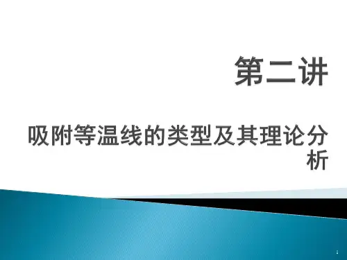 吸附等温线的类型及其理论分析修改