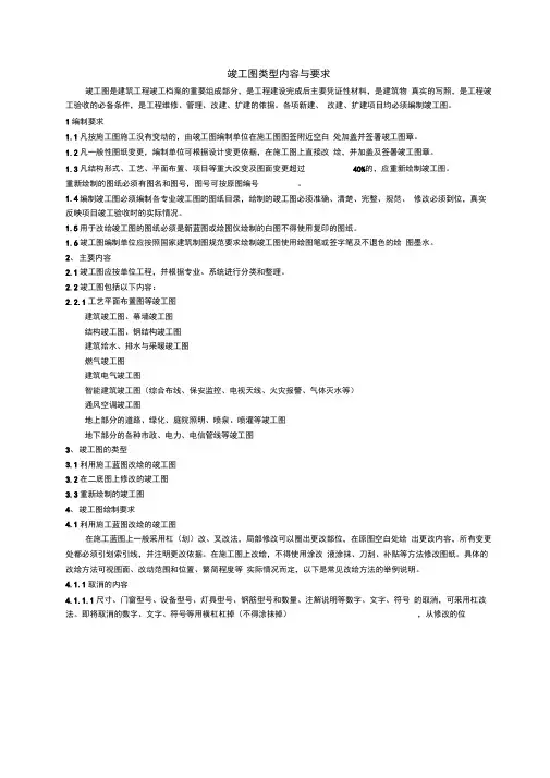 竣工图绘制规范及标准-竣工图图框尺寸标准-竣工图标注规范