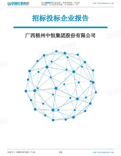 广西梧州中恒集团股份有限公司-招投标数据分析报告