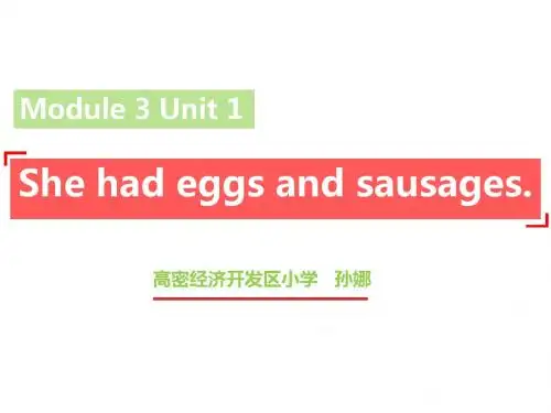 She had eggs and sausages 课件