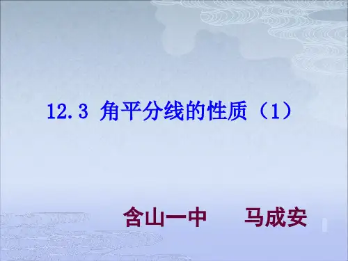12.3-角平分线的性质(1)