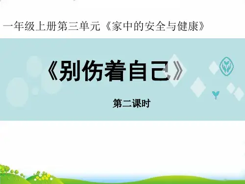 一年级上道德与法治别伤着自己 时PPT优秀课件【部编版】