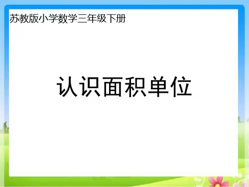 苏教版三下课件---认识面积单位